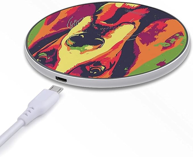 Basset Hound Dog Art Phone Charger Magnetic Charging Pad Anti-Slip with USB Cable