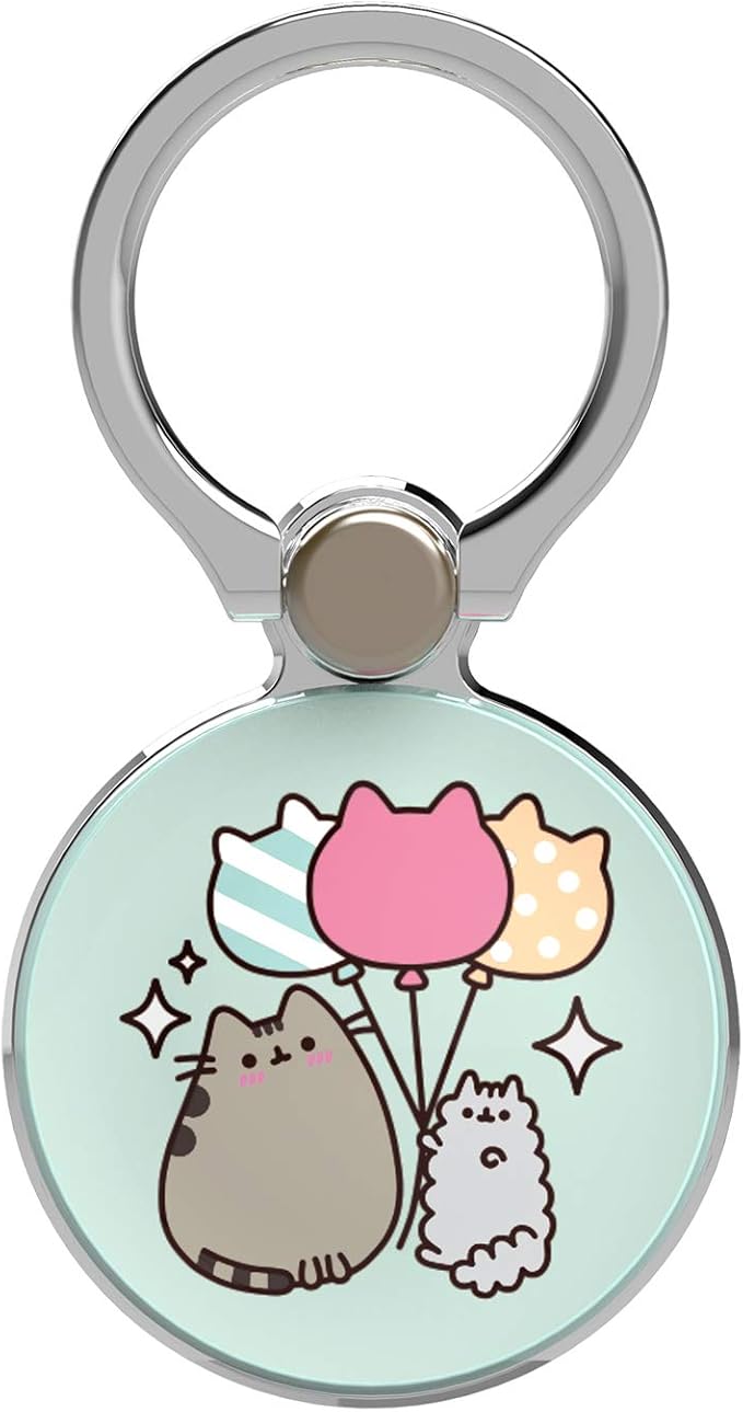 Pusheen and Stormy Holding Balloons