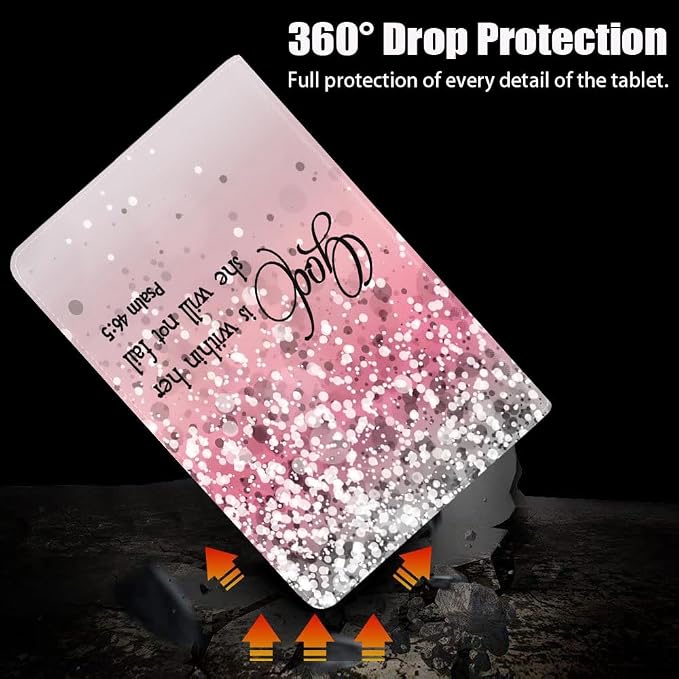 Pink Glitter Quote Bible Verse Psalm 46:5