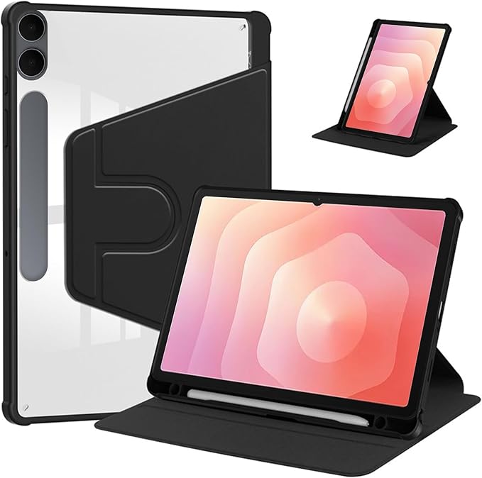 for Samsung Galaxy Tab S11 Ultra Case 14.6 inchAuto Wake/SleepMulti-Viewing AnglesSlim Light Shell CoverPU Leather+PCCompatible with Samsung Galaxy Tab S11 UltraBlack