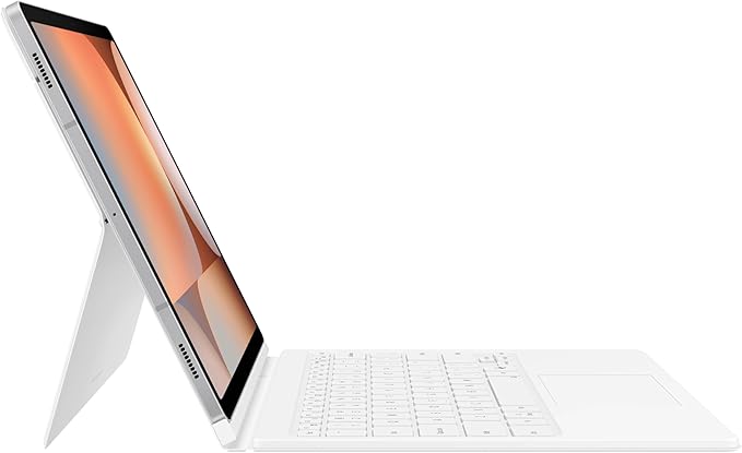 SAMSUNG Galaxy Tab S10+ Book Cover Keyboard AI Key Detachable Platform PC-Like Experience Adjustable Viewing Angles Wireless Keyboard Sharing US Version White