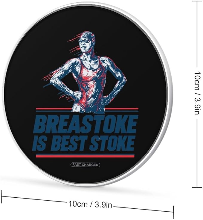 Funny Swimming Breaststroke Phone Charger Magnetic Charging Pad Anti-Slip with USB Cable