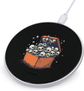 Goth Cute Skull Box Wireless Charger Anti-Slip Wireless Charging Pad Slim Charger Mat for Men Women