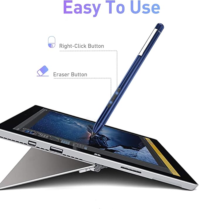 Genuine Digital Stylus Pen for HP Envy x360/Pavilion x360/Spectre x360 2-in-1 Touch Screen Laptops Support MPP 1.51 Tilt Pen with 1024 Pressure Sensi
