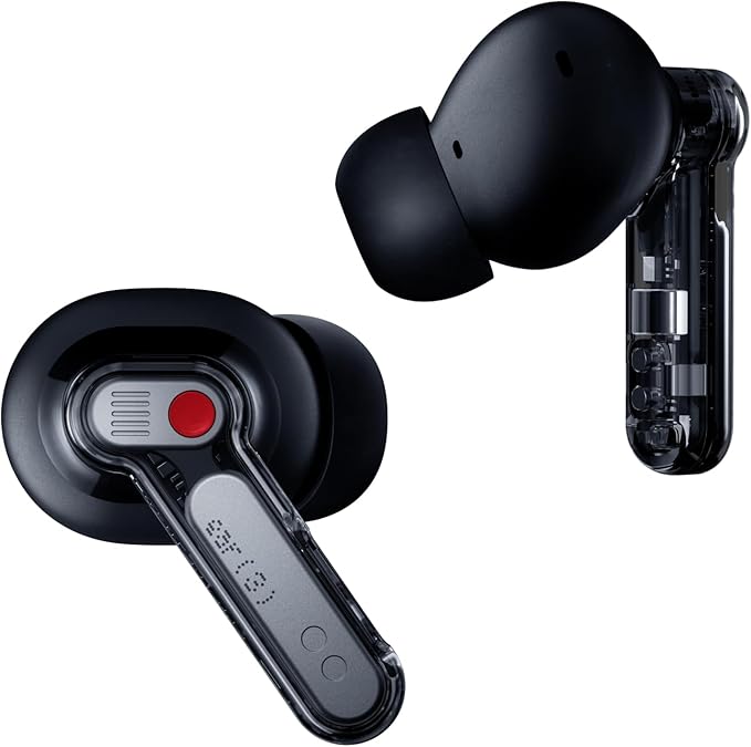 Nothing Ear (3) Wireless Earbuds Super Mic 45dB Hybrid Active Noise Cancelling Bluetooth Headphones Hi-Res 6 Mics 12mm Dynamic Bass Boost Dual Connect ANC Sport Ear Buds for iPhone Android Black