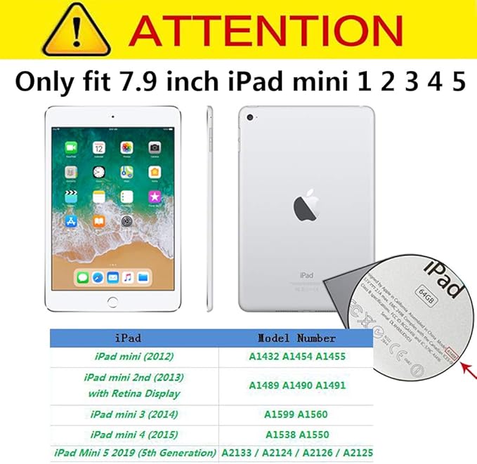 Kids Case for Apple iPad mini 5/4/3/2/1 7.9 inch Only Kids Proof Lightweight EVA Foam Stand Cover for iPad mini Mini 5 (2019) Mini 4 iPad mini 3rd Generation Mini 2 Tablet - Ladybug Pink