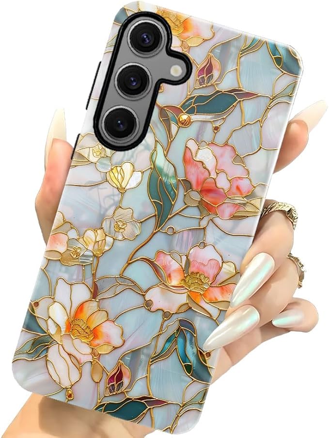 Stained Glass Aesthetic Flowers