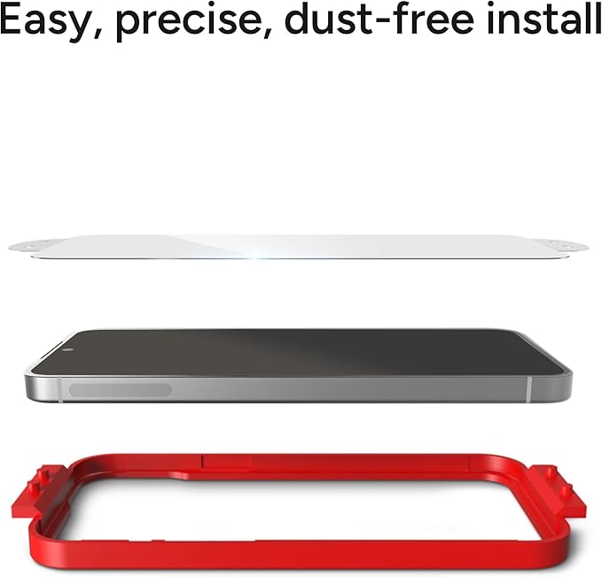 ZAGG Glass+ Samsung Galaxy S25+/ S24+ Screen Protector – Extreme Impact &amp Shatter Protection Scratch-Resistant Smudge-Resistant Fingerprint Scanner Compatible InvisibleShield Easy Installatio