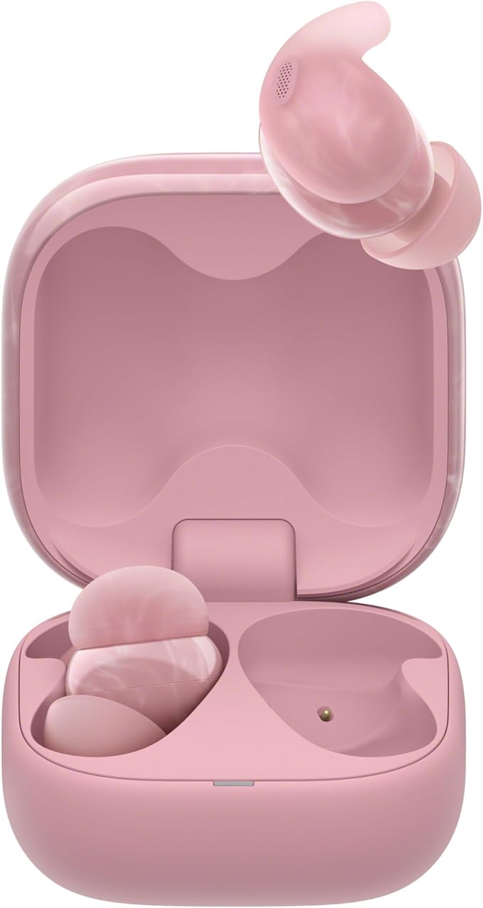 Sony LinkBuds Fit Truly Wireless Noise Canceling Earbud Headphones Small &amp Light with Newly Developed Air Fitting Supporters Pink