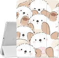 Cute Otter Case for iPad Pro 11-inch(M4) 2024 5th GenerationLovely Animal Printed Protective CasePencil Holder &amp Clear Soft TPU Back &amp Trifold Smart Tablet Cover (Model Number:A2836/A2837/A3