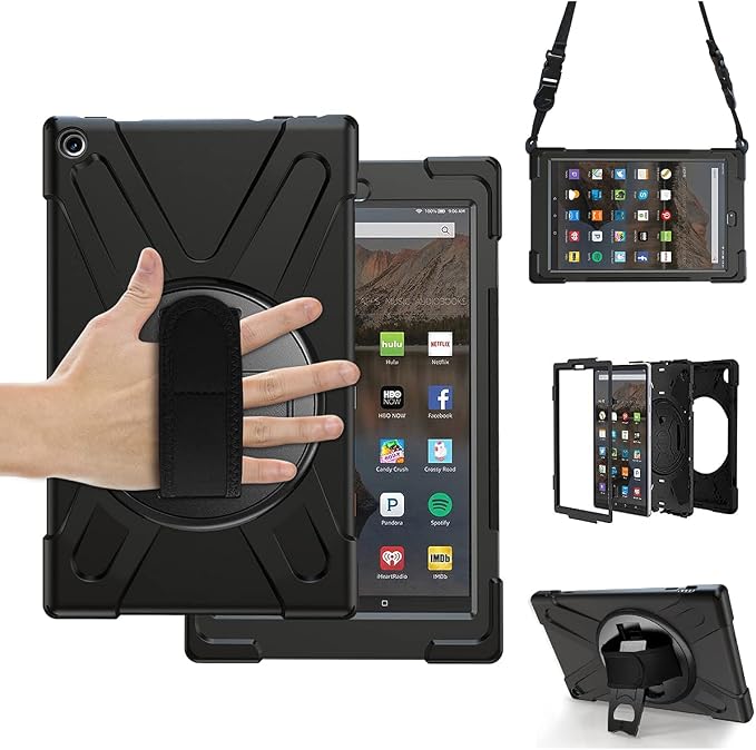 Fire HD 10 Case 9th/8th/7th Gen-Black
