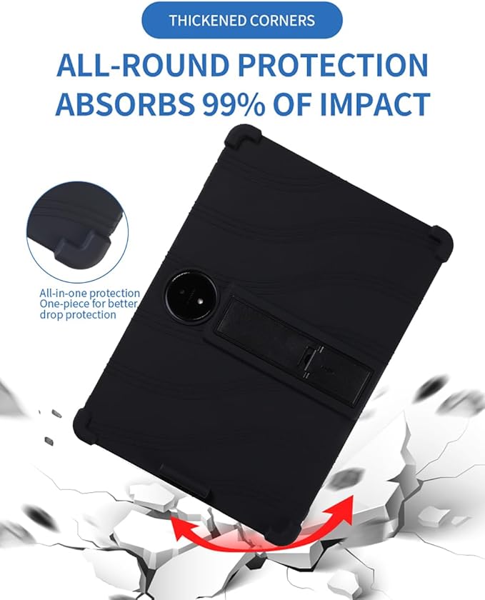Case for TCL NXTPAPER 14 Android Tablet 14.3 Inch Soft Silicone Heavy Protective Cover with Adjustable Kickstand Stylus Holder Purple