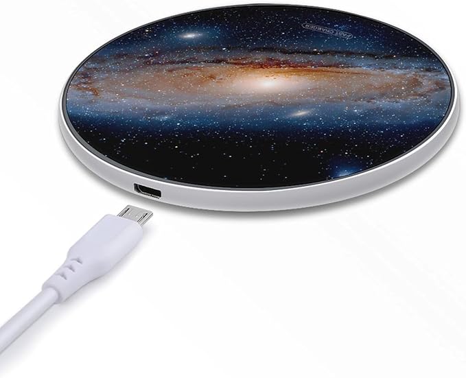 Galaxy Spaces Universes Fast Portable Charger 10W Funny Graphic Phone Charging Pad with USB Cable