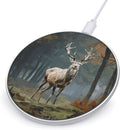 Deer Animals Wireless Charger Fast Wireless Charging Pad with USB Cable 10W Anti-Slip Magnetic Wireless Charger Portable Slim Charger Puck Travel Charging Station