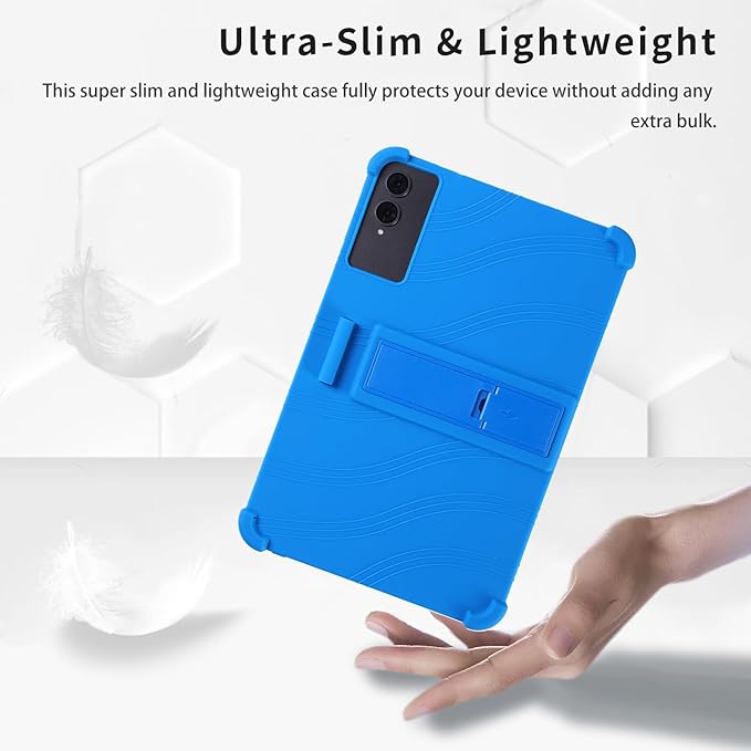 Case for TECLAST T65 13.4-Inch Tablet – Shockproof Silicone Protective Cover with Kickstand Drop-Resistant Business Style (Blue)