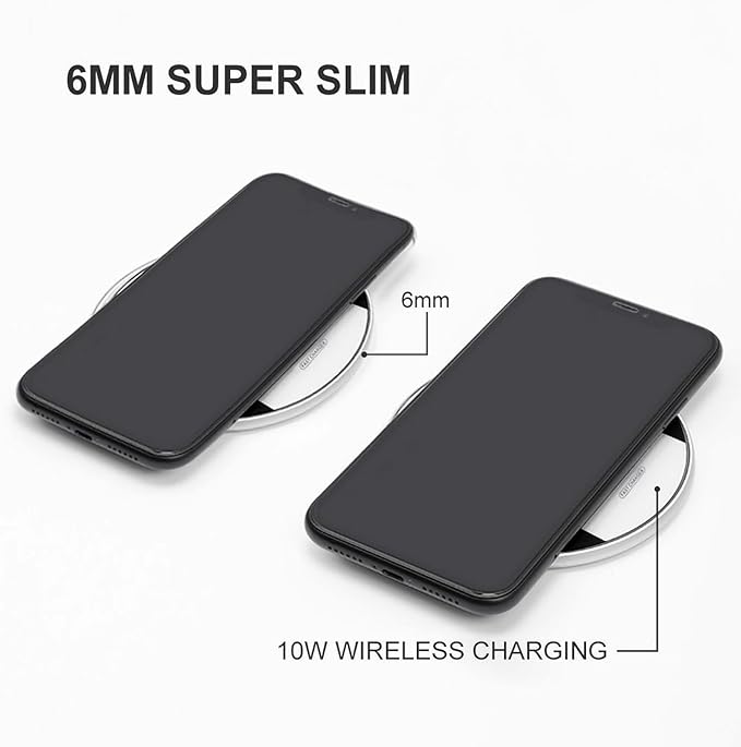 Black and White Canada Canadian Flag Phone Charger Magnetic Charging Pad Anti-Slip with USB Cable