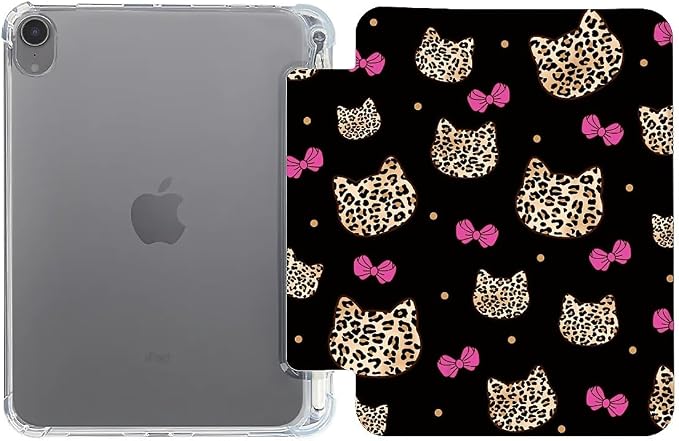 cute cat with Leopard Pink Bow