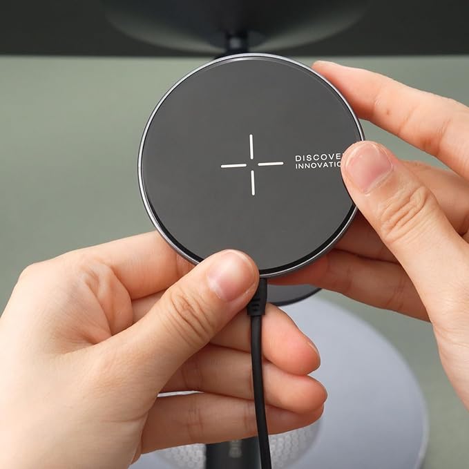 Nillkin Magnetic Wireless Charger iPhone Samsung Wireless Charging Station with Magnetic Wireless Charging Ring for MagSafe Charger Stand for Samsung Z Fold 5 iPhone 15/14/13/12/11 Series
