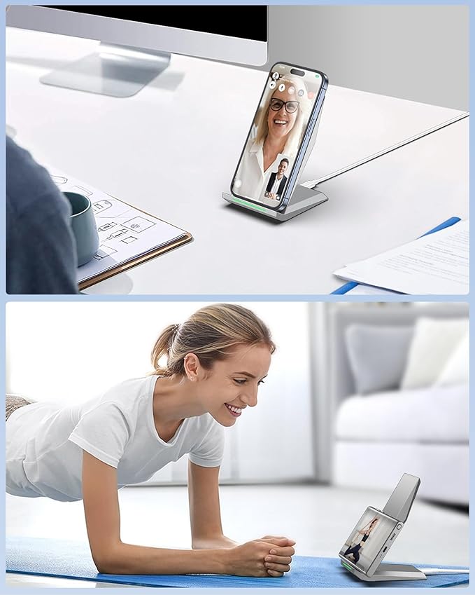 Fast Wireless Charger [2 Pack] NANAMI Wireless Charging Stand for iPhone 16/16 Plus/16 Pro/16 Pro Max/15/14/13/12 Phone Charger Dock for Samsung Galaxy S26/S26+/S24/S24 Ultra/S23/S22/S21 Pixel 6/5