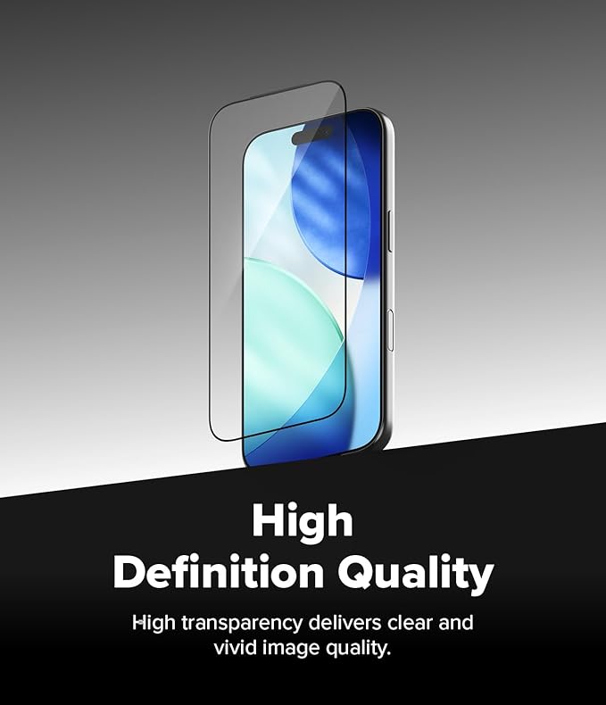 Ringke Easy Slide Tempered Glass for iPhone 17 Pro Screen Protector [Super Easy to Install] Case Friendly Shatterproof Premium 9H Hardness - 2 Pack