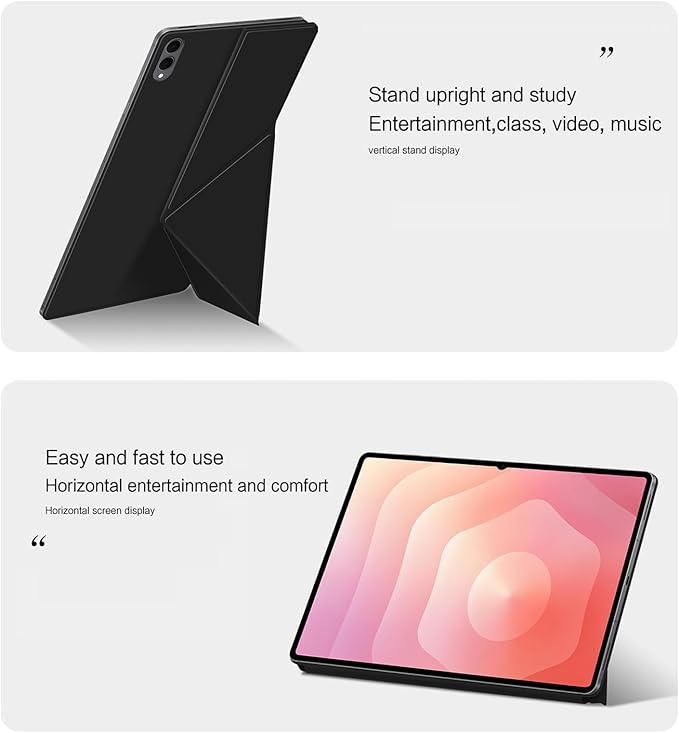 for Samsung Galaxy Tab S11 Ultra Case 14.6 inch Magnetic Attachment | Auto Wake/Sleep | Multi-Viewing Angles | Slim Light Shell Cover | Compatible with Samsung Galaxy Tab S11 Ultra | Black