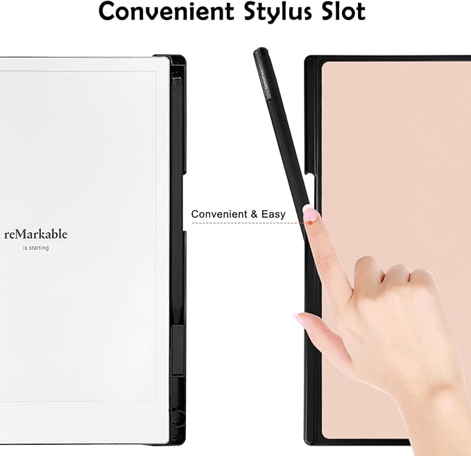 Case for Remarkable 2 Paper Tablet 10.3 2020 ReleasedLightweight and Hard Back Shell Protective Book Folio Cover with Built-in Pen HolderComes with Remarkable 2 Pen Tips.