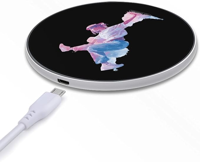 Hip Hop Dancer Dacing Fast Portable Charger 10W Funny Graphic Phone Charging Pad with USB Cable