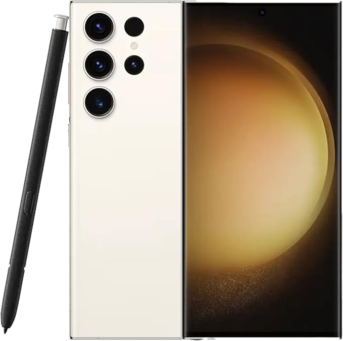 S23 Ultra S Pen withBluetooth for Samsung Galaxy S23 Ultra 5G Stylus Pen with Remote Control S23 Ultra Touch S Pen Replacement EJ-PS918 (Cream White)