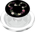 Disney Mickey &amp Friends Mickey Hawaiian Floral Outline Ears PopSockets PopGrip for MagSafe