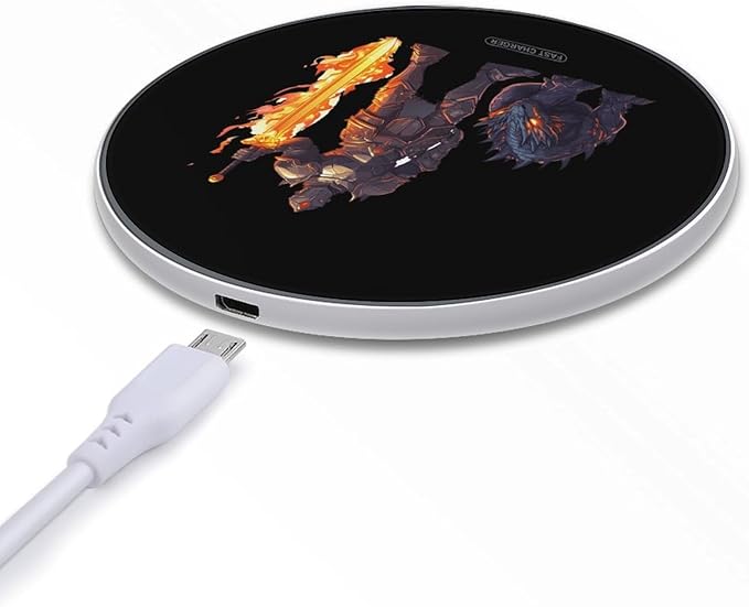 Handsome Knightes Dragon Wireless Charger Anti-Slip Wireless Charging Pad Slim Charger Mat for Men Women