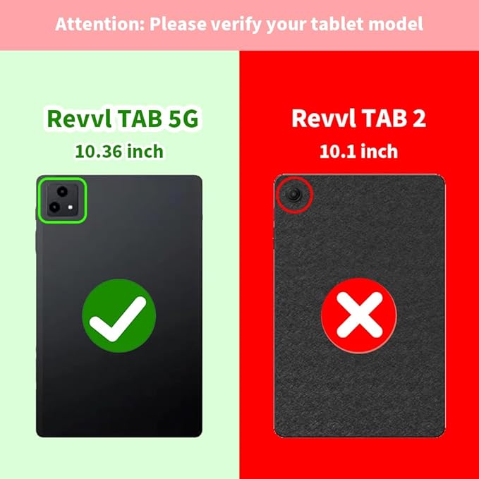 for T-Mobile Revvl Tab 5G 2023 Released Tablet Casewith Tempered Screen Protector Shoulder Strap Stand Kids Friendly Shockproof Case for T-Mobile Revvl Tab 5G 10.36 Inch (Navy/Green2 Pcs)