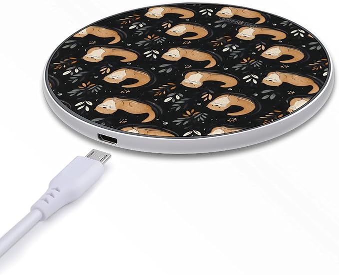 Otter Wireless Charger Anti-Slip Wireless Charging Pad Slim Charger Mat for Men Women