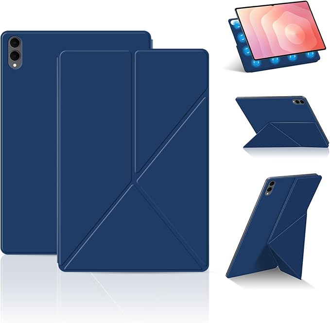 for Samsung Galaxy Tab S11 Ultra Case 14.6 inch Multi-Viewing Angles |Auto Wake/Sleep | Magnetic Attachment | Slim Light Shell Cover | Compatible with Galaxy Tab S11 Ultra | Navy Blue