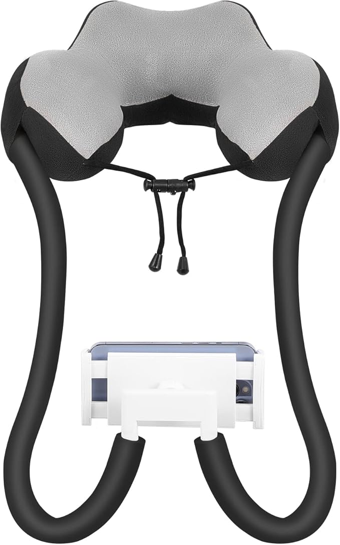 MoKo Neck Phone Holder Lazy Gooseneck Phone Pillow Holder Bracket 360° Rotate Phone Tablet Stand for 4-11 Device fits iPhone 17/17 Air/17 Pro/17 Pro Max iPhone 16/Pro/Pro Max/Plus iPhone 15/Pro