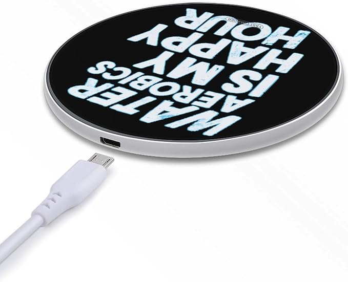 Water Aerobics is My Happy Hour Phone Charger Magnetic Charging Pad Anti-Slip with USB Cable