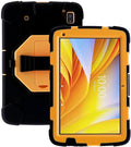 Protective Case for Zebra ET40 ET45 10 Inch Tablet Only Military Grade Shockproof Rugged Cover with Hand Strap &amp Stand SG-ET4X-10EXOSKL1-01 Compatible with Zebra Accessories (Yellow)