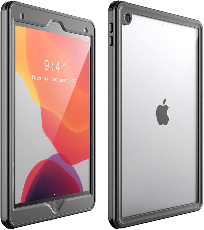 AICase iPad 7th Generation 10.2 9th /8th/7th Generation/iPad 10.2 2021/2020/2019 Waterproof Protective with Built-in Screen Protector Shock-Absorbing Bumper Dustproof Full-Body Case