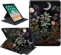 Case for Kindle Fire HD 10 Tablet Case (13th Generation2023 Released)360 Degree Rotating Folio Stand Leather Smart Cover for Amazon Fire HD 10 13th Gen 10.1-Flowers Plants Moon Night