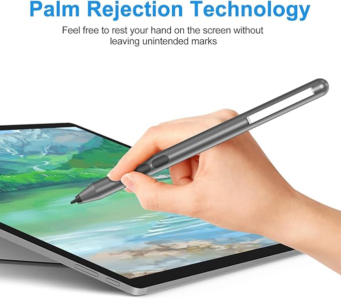 Pen for HP Omnibook Digital Stylus Pen for HP Envy Pavilion Spectre x360 Touchscreen Laptop with MPP 1.51 Palm Rejection 1024 Pressure 2500H Working Time 2 Button