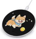 Shiba Inu Puppy Dog Playing Phone Charger Magnetic Charging Pad Anti-Slip with USB Cable