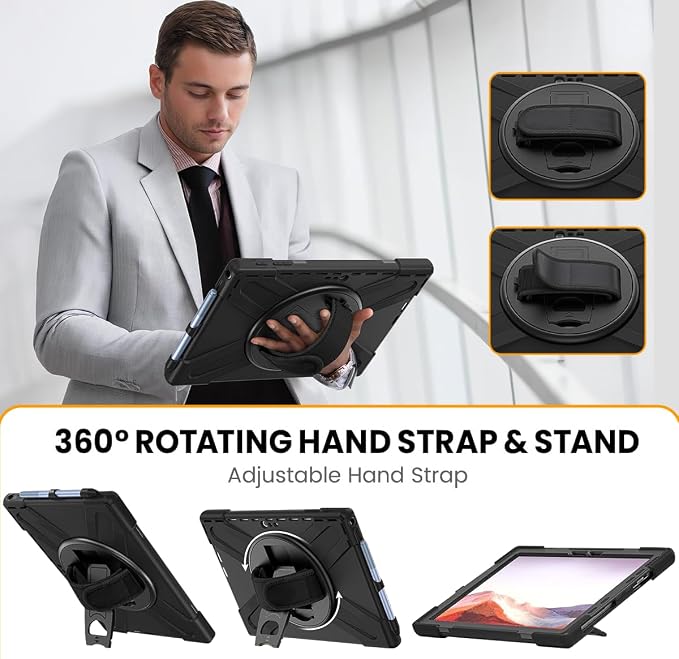 Surface Pro7+/7/6/5/4 Case-Black