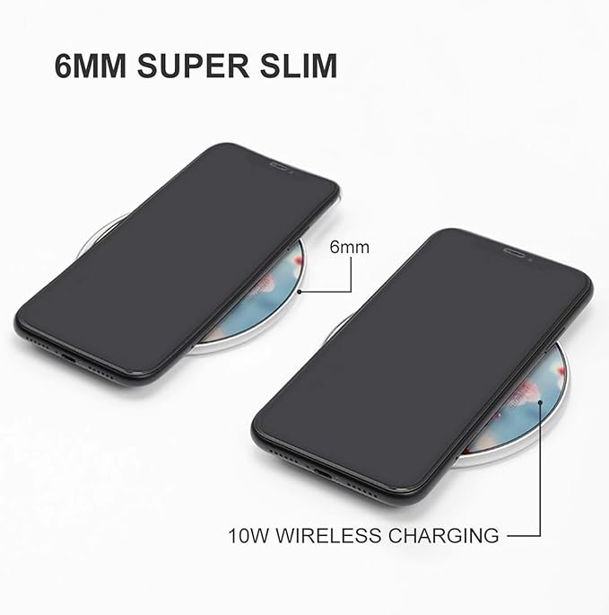 Cardinal Bird Flowers Wireless Charger Anti-Slip Wireless Charging Pad Slim Charger Mat for Men Women