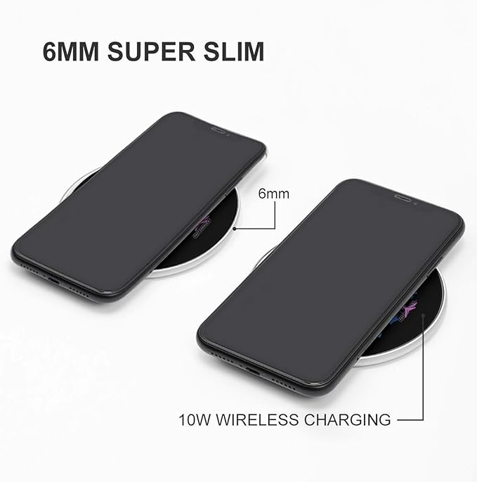 Flamingo Tropical Bird Glasses Wireless Charger Anti-Slip Wireless Charging Pad Slim Charger Mat for Men Women