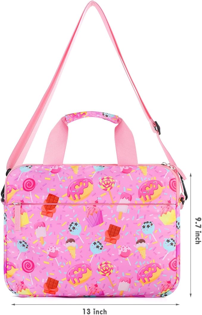 Kids Tablet Bag for Girls Kids Tablet Carrying Case for Fire HD 10 HD 8 Fire 7 Sleeve Bag Kid Kindle Bag iPad Bag for Kid Candy Pink