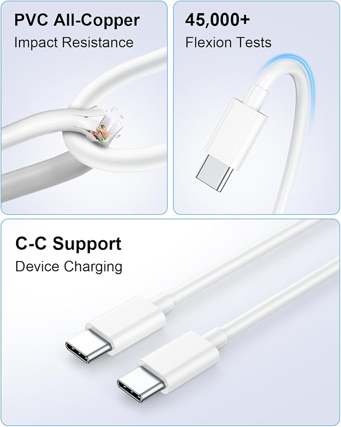 2Pack-45W 6FT C-C White