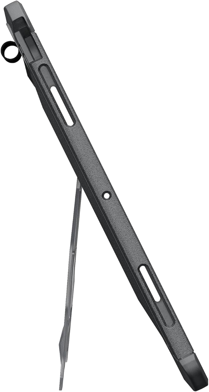 URBAN ARMOR GEAR UAG Designed for iPad Pro 13 8th/7th Gen 2024-2025 Case A3360 A3361 A3362 - Rugged Transparent Protective Cover with Kickstand and Pencil Holder Scout Plus Ash