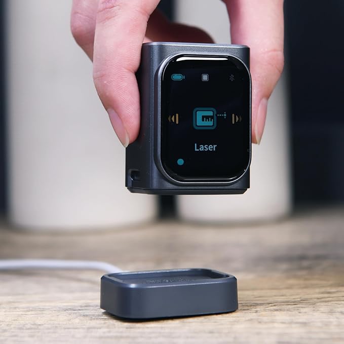 HOZO M-Cube Wireless Magnetic-Snap Charging Dock: Quick &amp Convenient Charging Solution for Your Measuring Tools