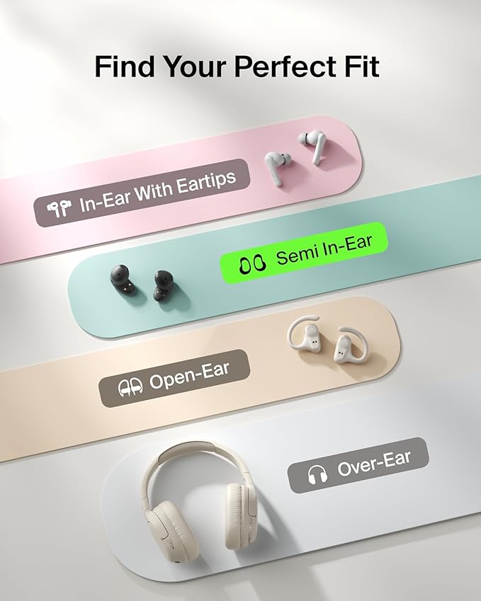 Belkin SoundForm Anywhere Wireless Earbuds IPX4 Water Resistant Bluetooth Earphones Long-Lasting Comfort Case with Keyring for iPhone iPad Tablet Laptop Hiking Running Travel etc. - Black
