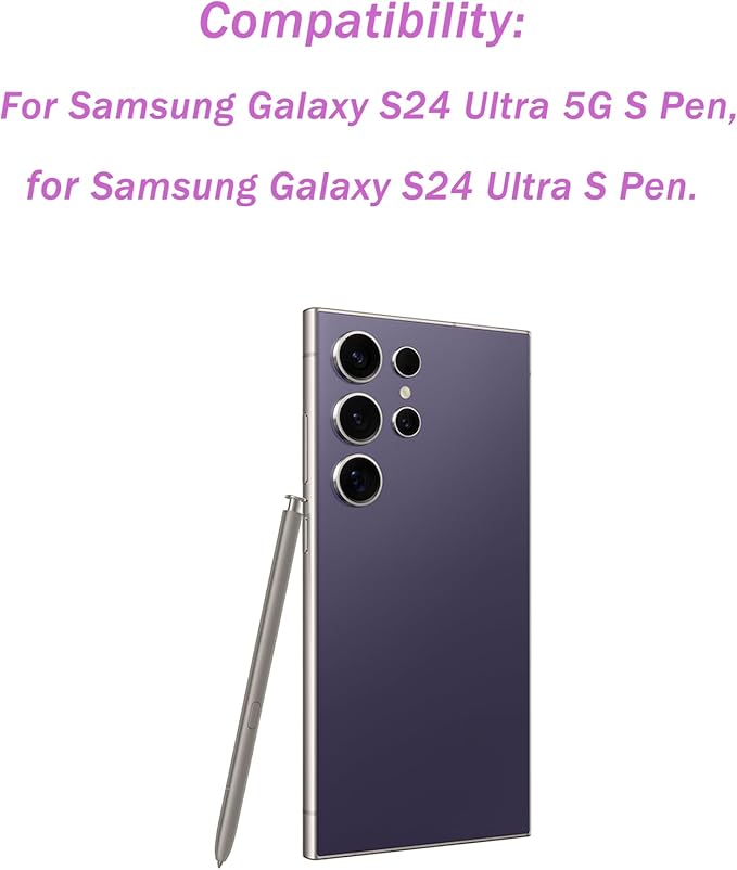 S24 Ultra S Pen for Samsung Galaxy S24 Ultra S Pen Replacement US Version EJ-PS928BJEGUS for Samsung Galaxy S24 Ultra Stylus Pen withBluetooth (Violet)