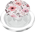Pink Floral Flower Bouquet Cute Pattern PopSockets PopGrip for MagSafe